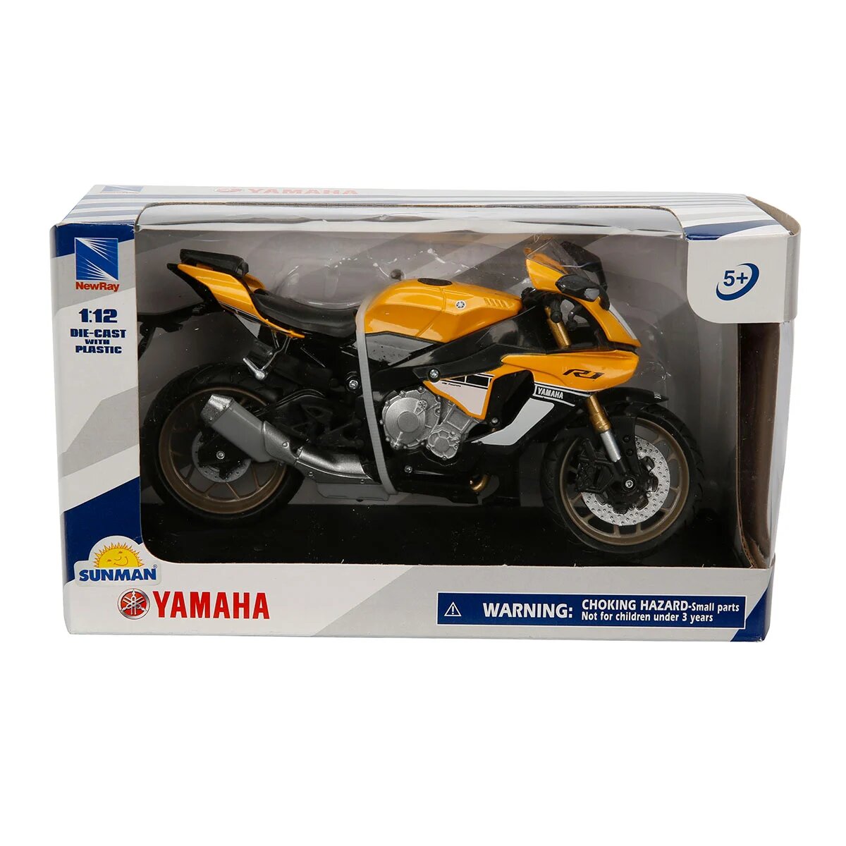 New Ray Motocicleta metalica Yamaha YZF-R1 2016 Galben 1:12