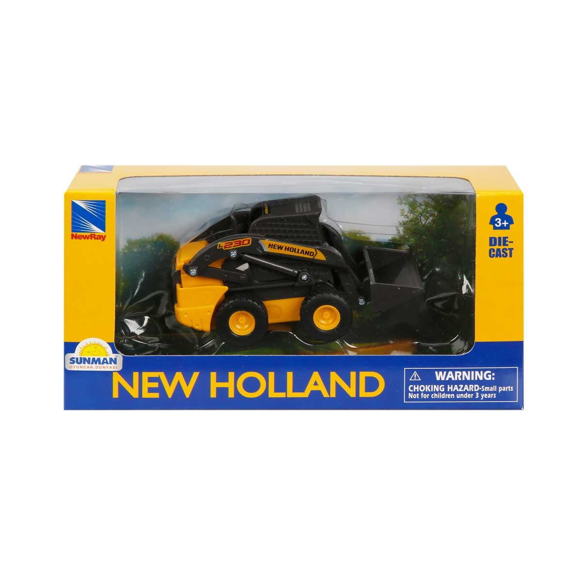 New Ray Vehicul de constructie Buldozer New Holland Galben