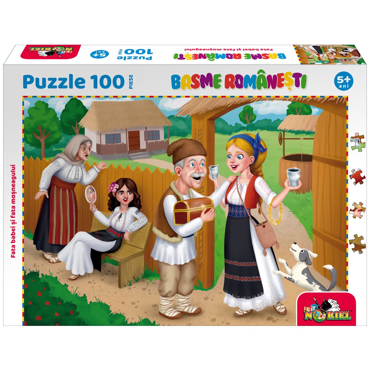 Noriel Puzzle Puzzle 100 piese Noriel Basme Romanesti Fata babei si fata mosneagului