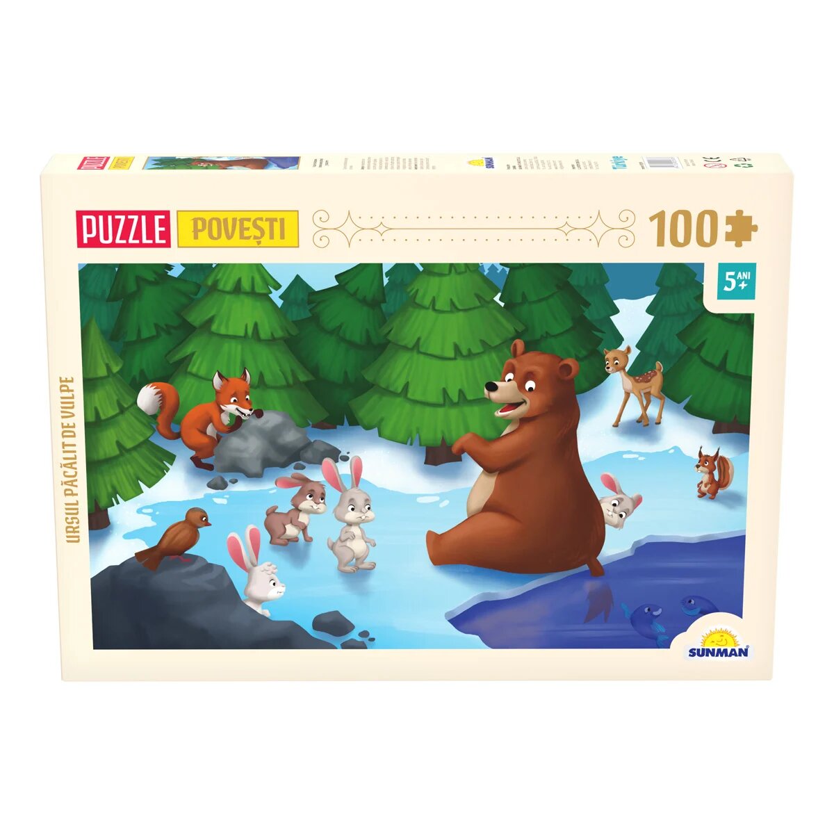 Noriel Puzzle Puzzle Noriel Basme Romanesti Ursul pacalit de vulpe 100 piese