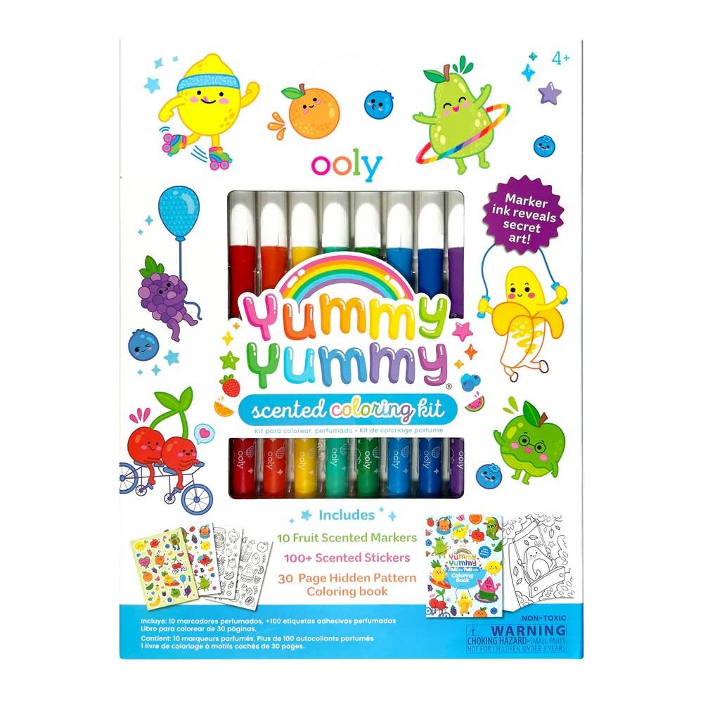 Ooly Set de colorat 3 in 1 parfumat Yummy Yummy