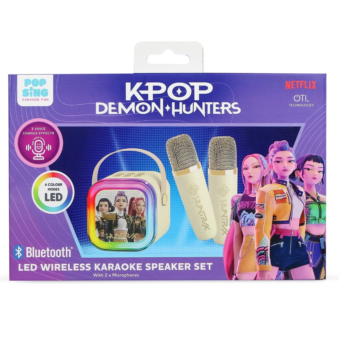 OTL Boxa wireless cu 2 microfoane K-Pop Demon Hunters PopSing
