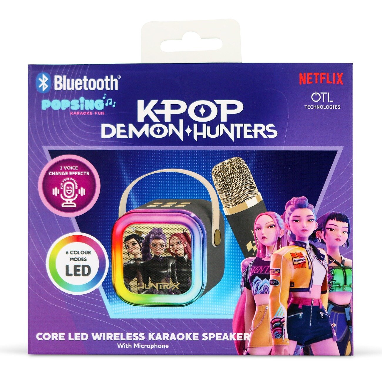 OTL Boxa wireless cu un microfon K-Pop Demon Hunters PopSing Negru