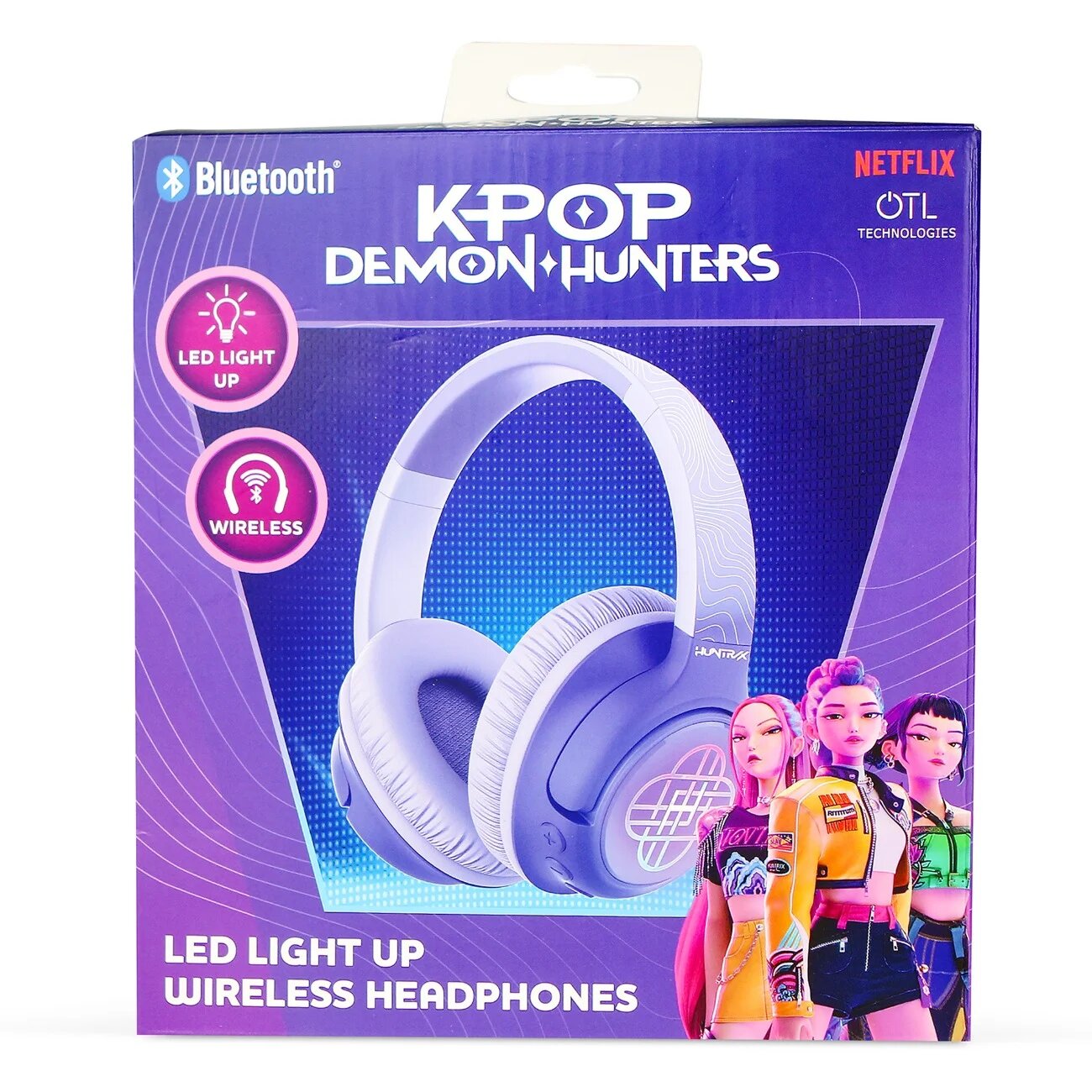 OTL Casti wireless cu lumini LED K-Pop Demon Hunters