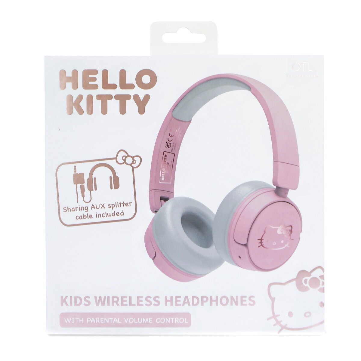 OTL Casti wireless On-ear Hello Kitty Rose Gold