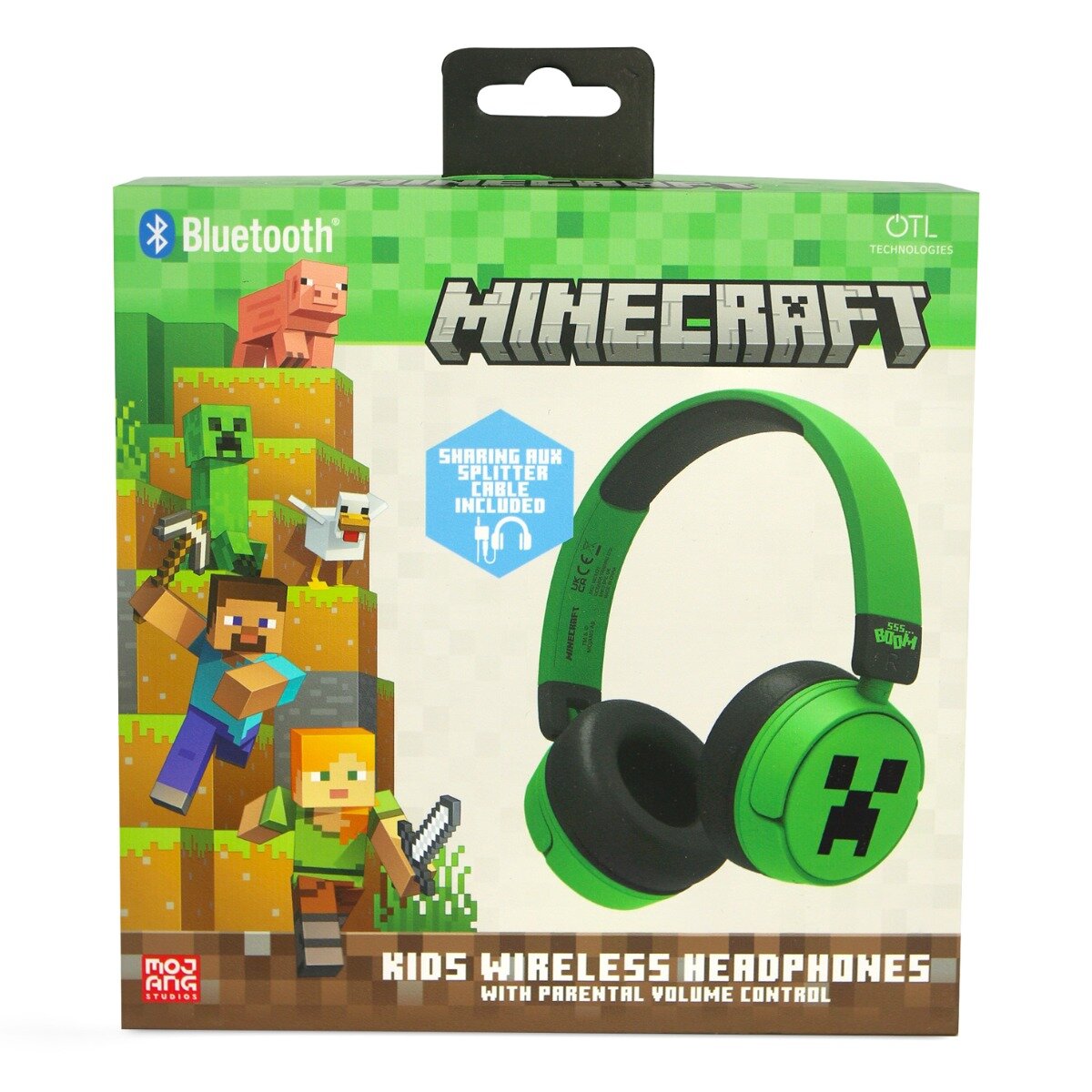 OTL Casti wireless On-ear Minecraft Creeper