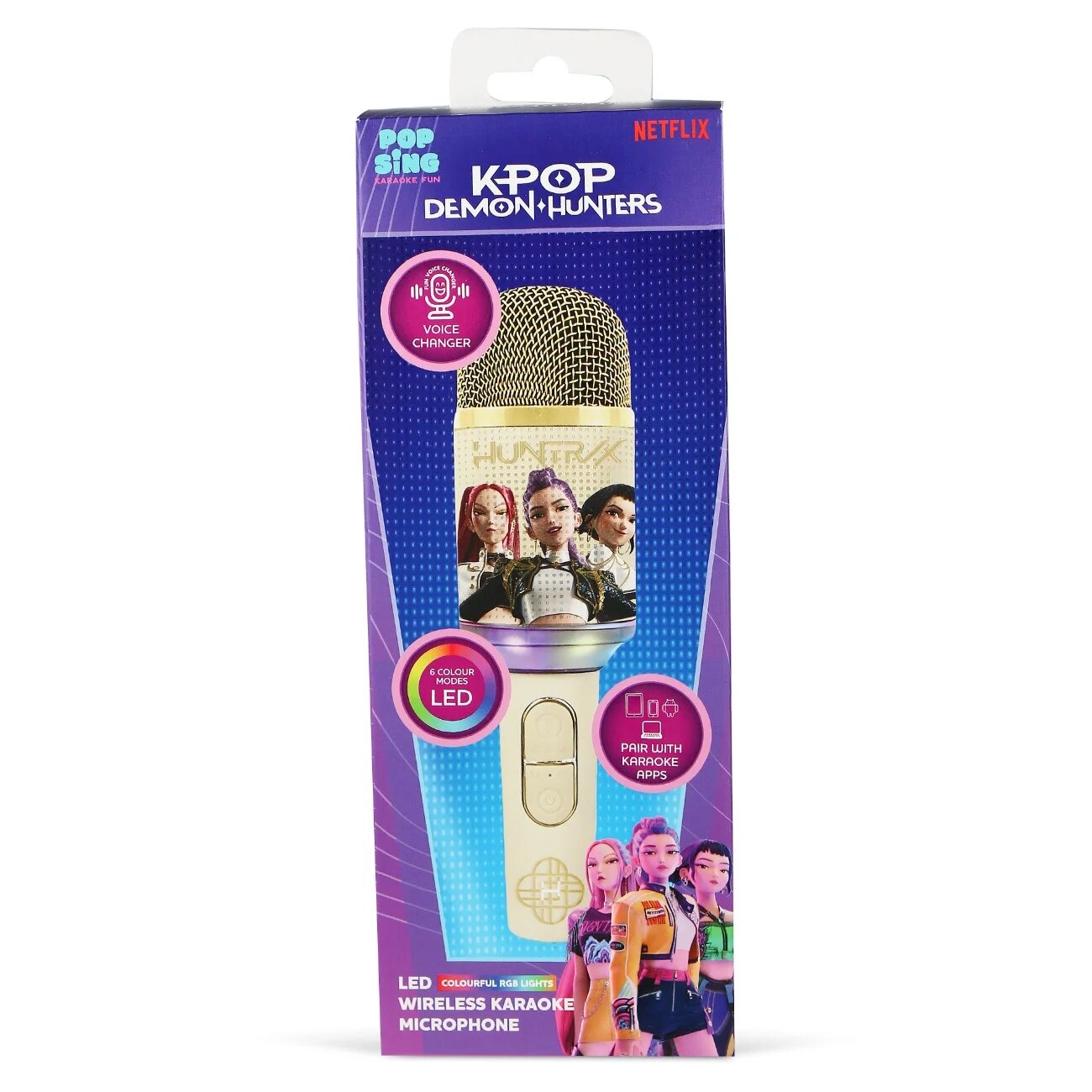 OTL Microfon karaoke wireless PopSing K-Pop Demon Hunters Gold