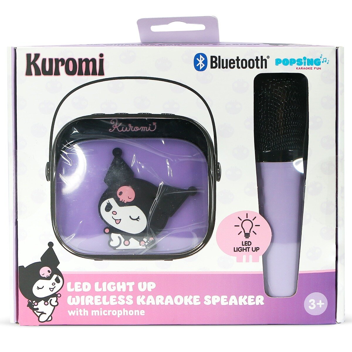 OTL Set karaoke cu boxa si microfon wireless Kuromi Popsing LED Light Up