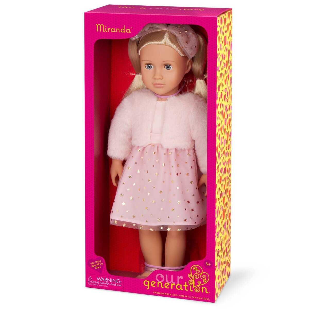 Our Generation Papusa Miranda in rochita roz 46 cm