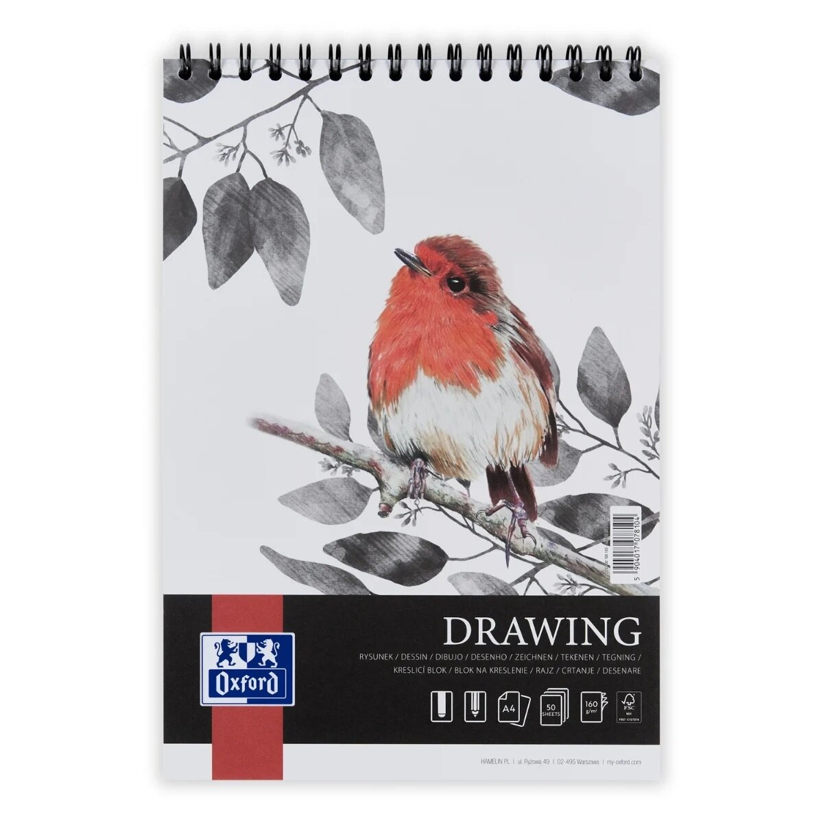 Oxford Bloc desen A4 Drawing Colectia Artistic 50 file