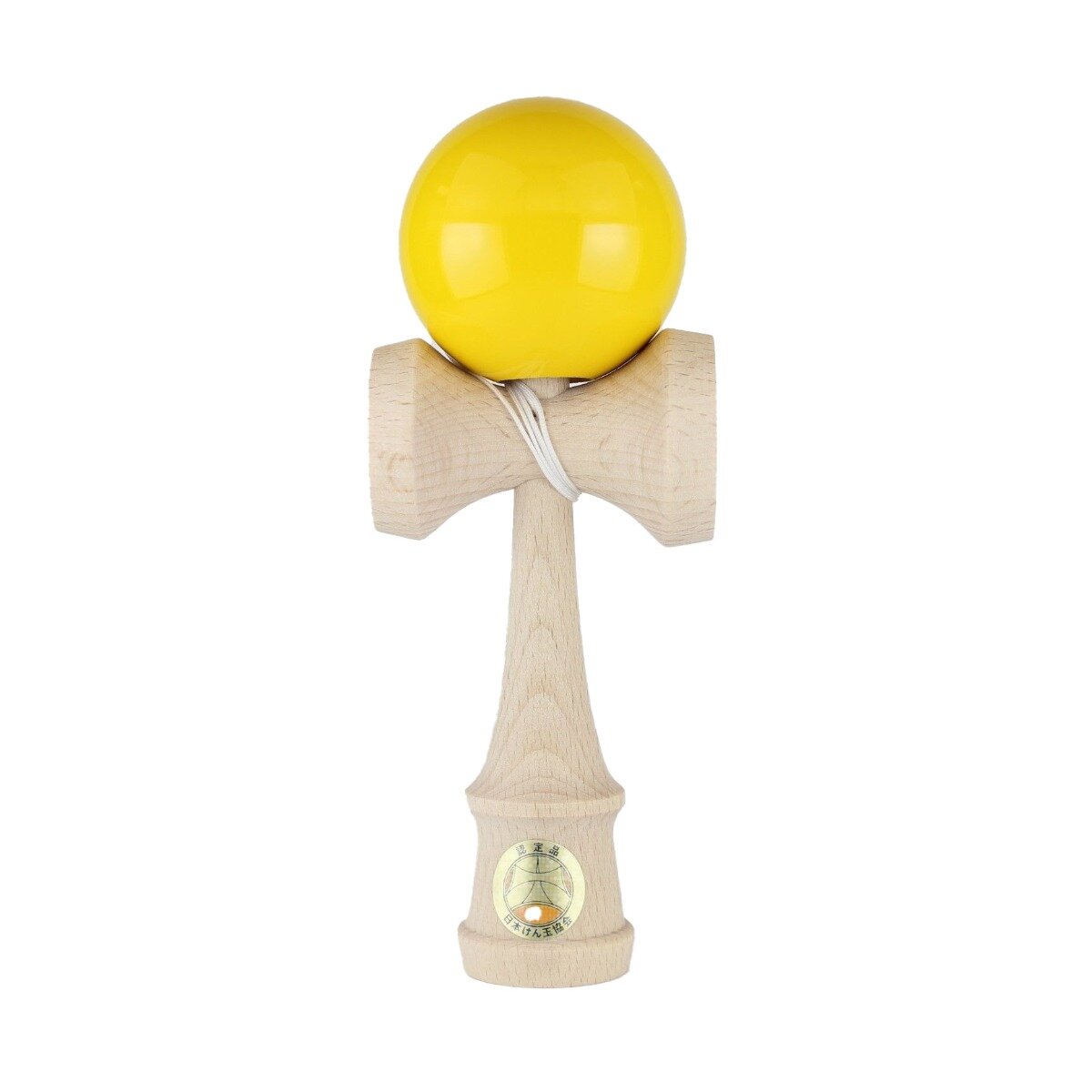 Ozora Jucarie de indemanare din lemn Kendama Galben 18 cm
