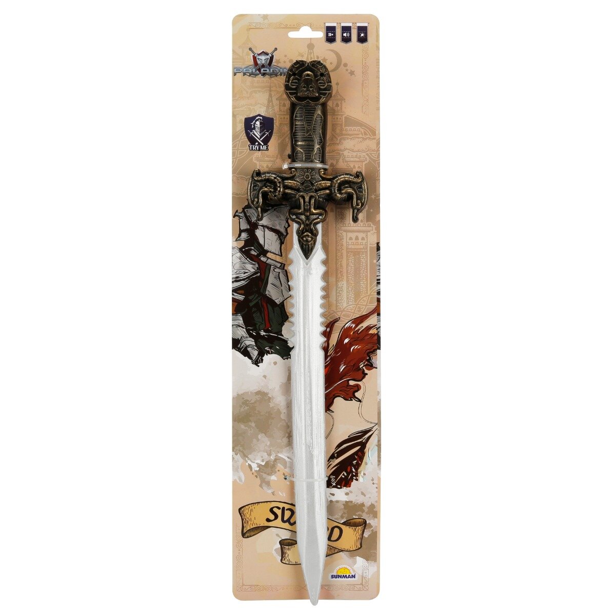 Paladin Sabie cu lumini si sunete Knight Sword 55 cm