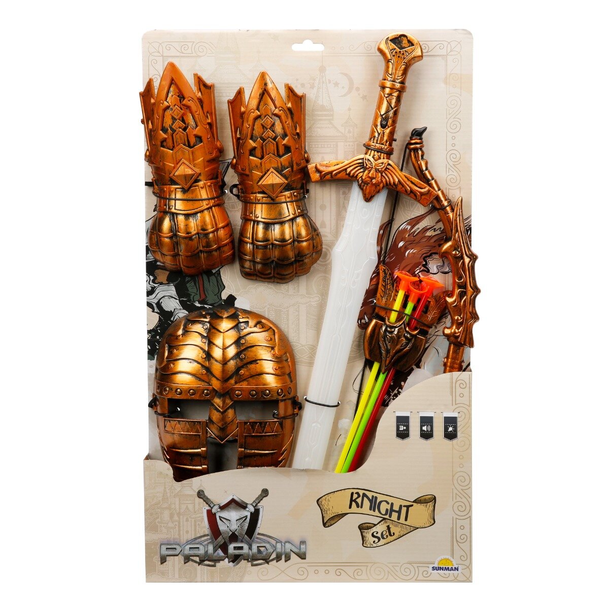 Paladin Set pentru cavaler sabie si scut cu lumini si sunete