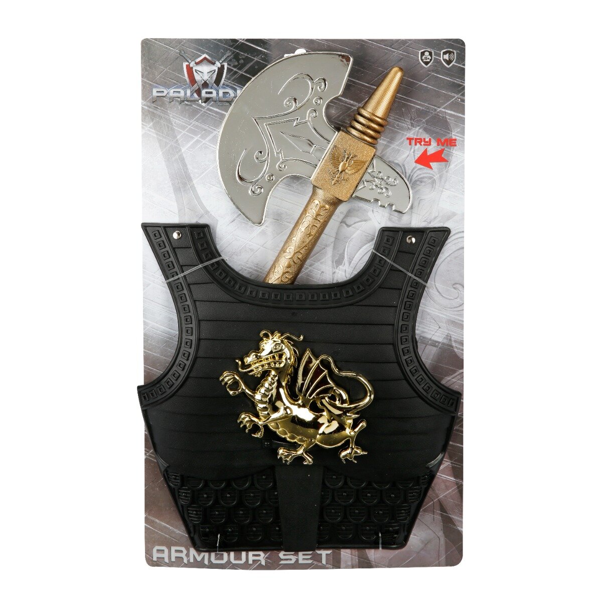 Paladin Set pentru cavaler topor si armura cu lumini si sunete