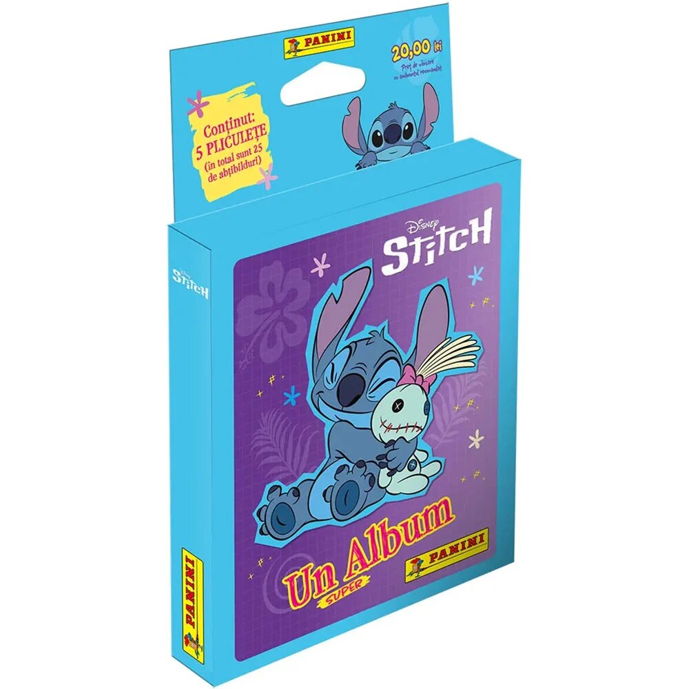 Panini Set 5 pliculete cu stickere Disney Stitch 2025