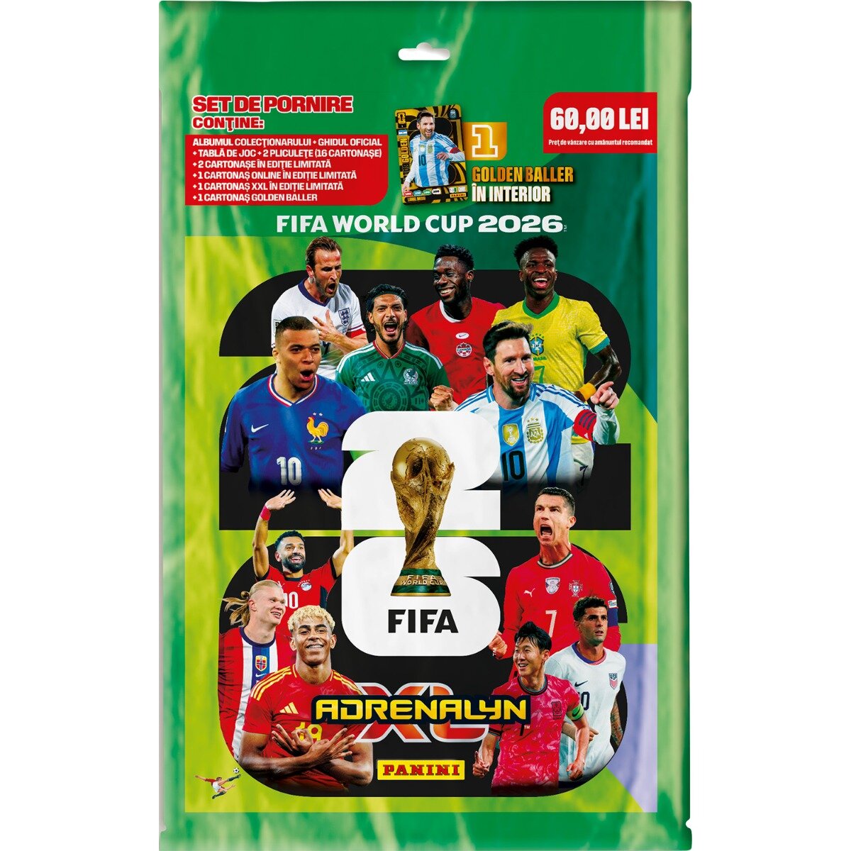 Panini Set album si cartonase de schimb Starter Pack Adrenalyn XL FIFA World Cup 2026
