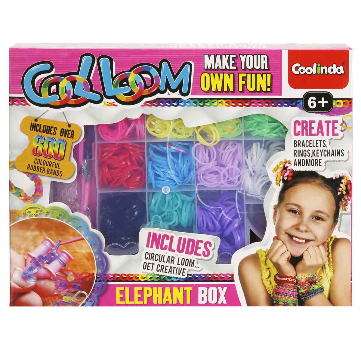 Paulinda Set de creatie Cool Loom Elephant Box