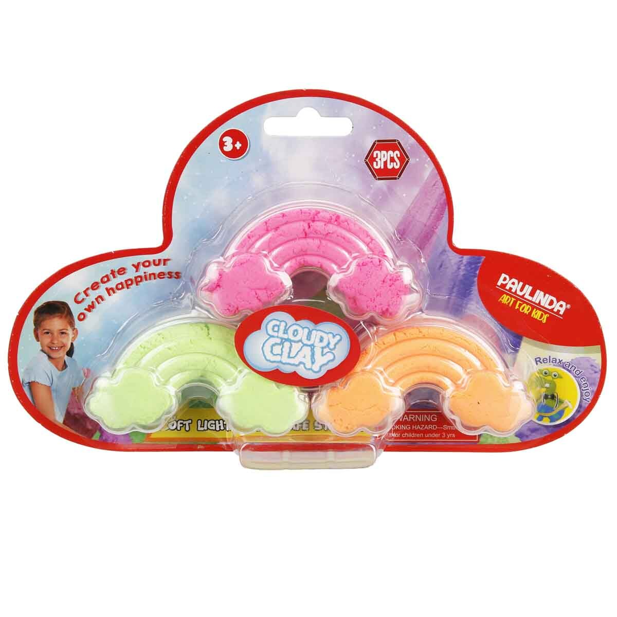 Paulinda Set slime Cloudy Clay Rainbow