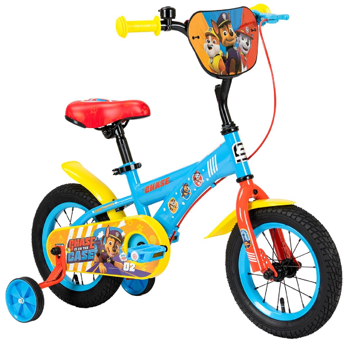 Paw Patrol Bicicleta cu roti ajutatoare Chase 12 inch