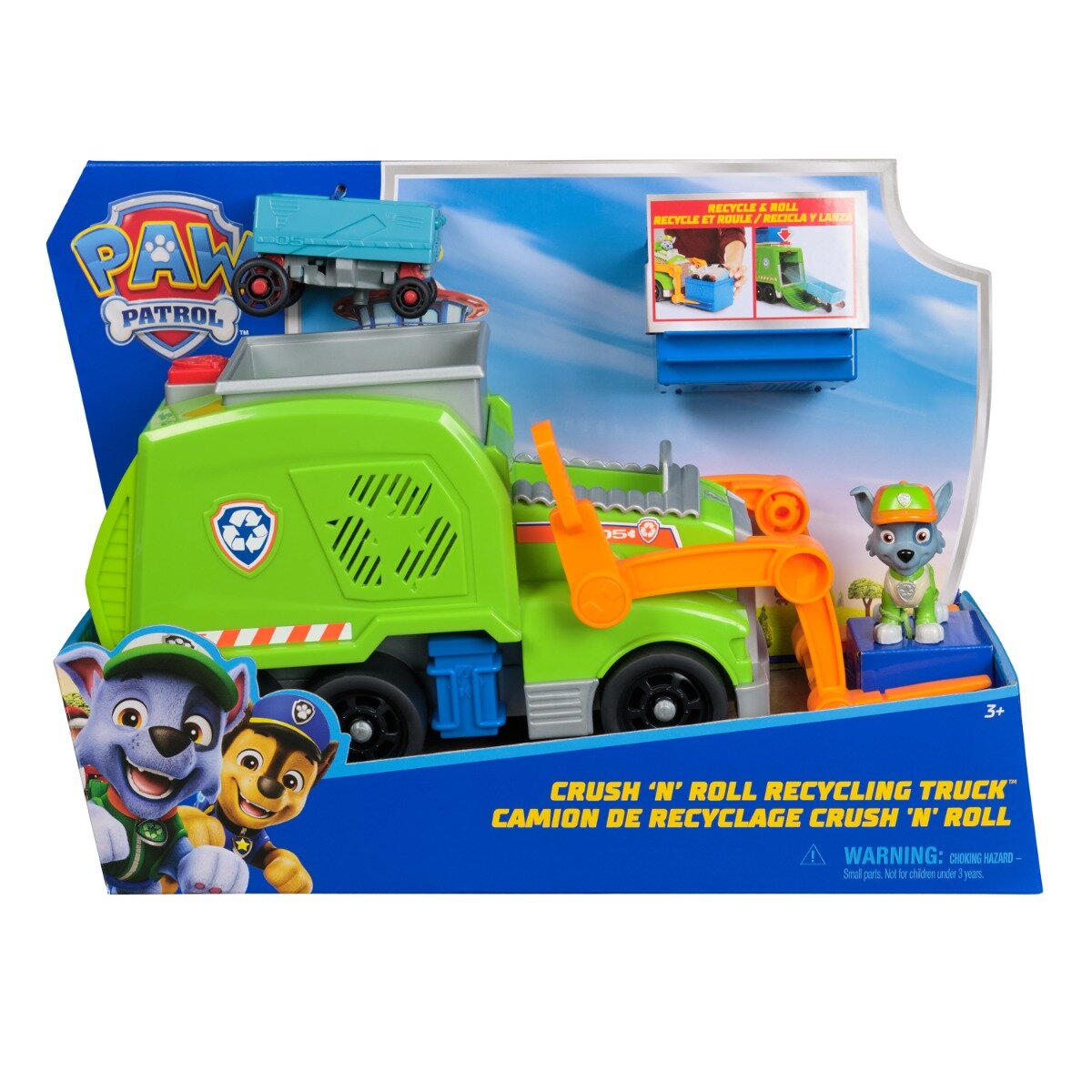 Paw Patrol Camion de reciclare cu figurina Rocky 6071248