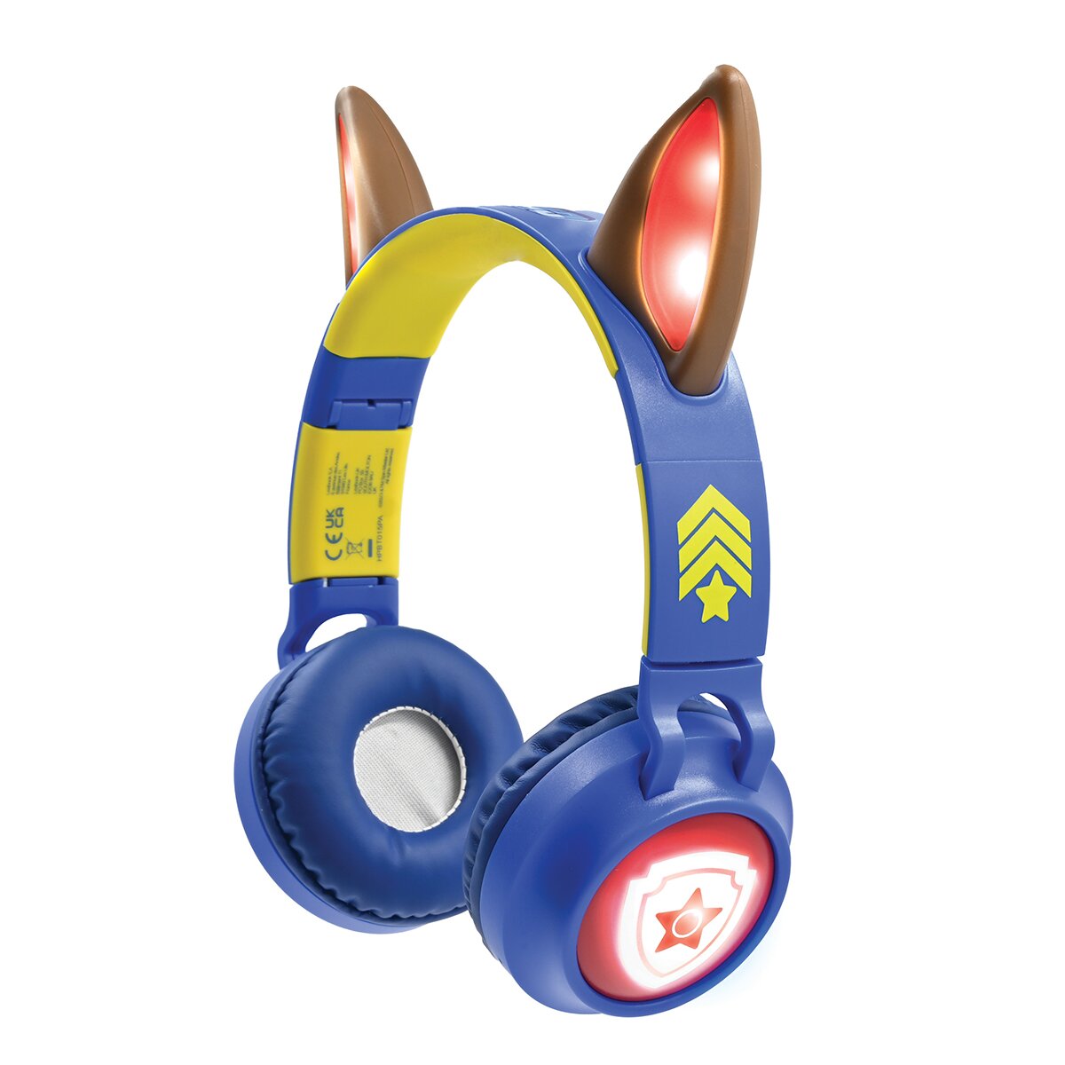 Paw Patrol Casti pliabile 2 in 1 cu urechi si lumini Lexibook Bluetooth