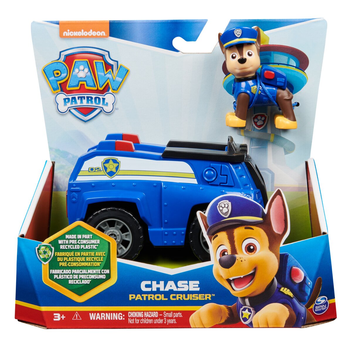Paw Patrol Masinuta cu figurina Masina de politie a lui Chase 20144473