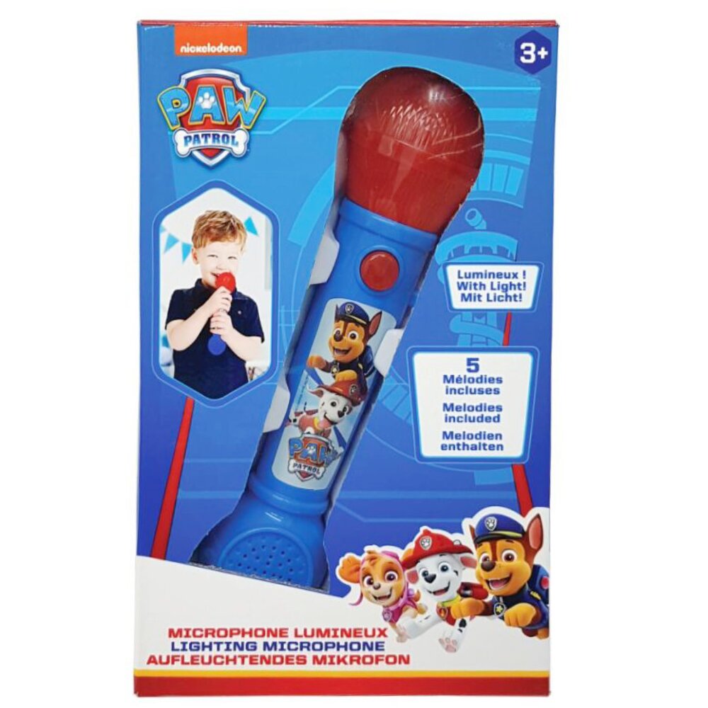 Paw Patrol Microfon cu efecte sonore si luminoase Lexibook