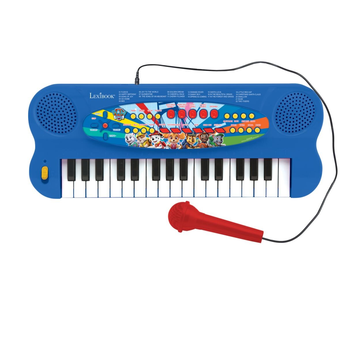 Paw Patrol Orga electronica Lexibook cu 32 de clape sunete si microfon