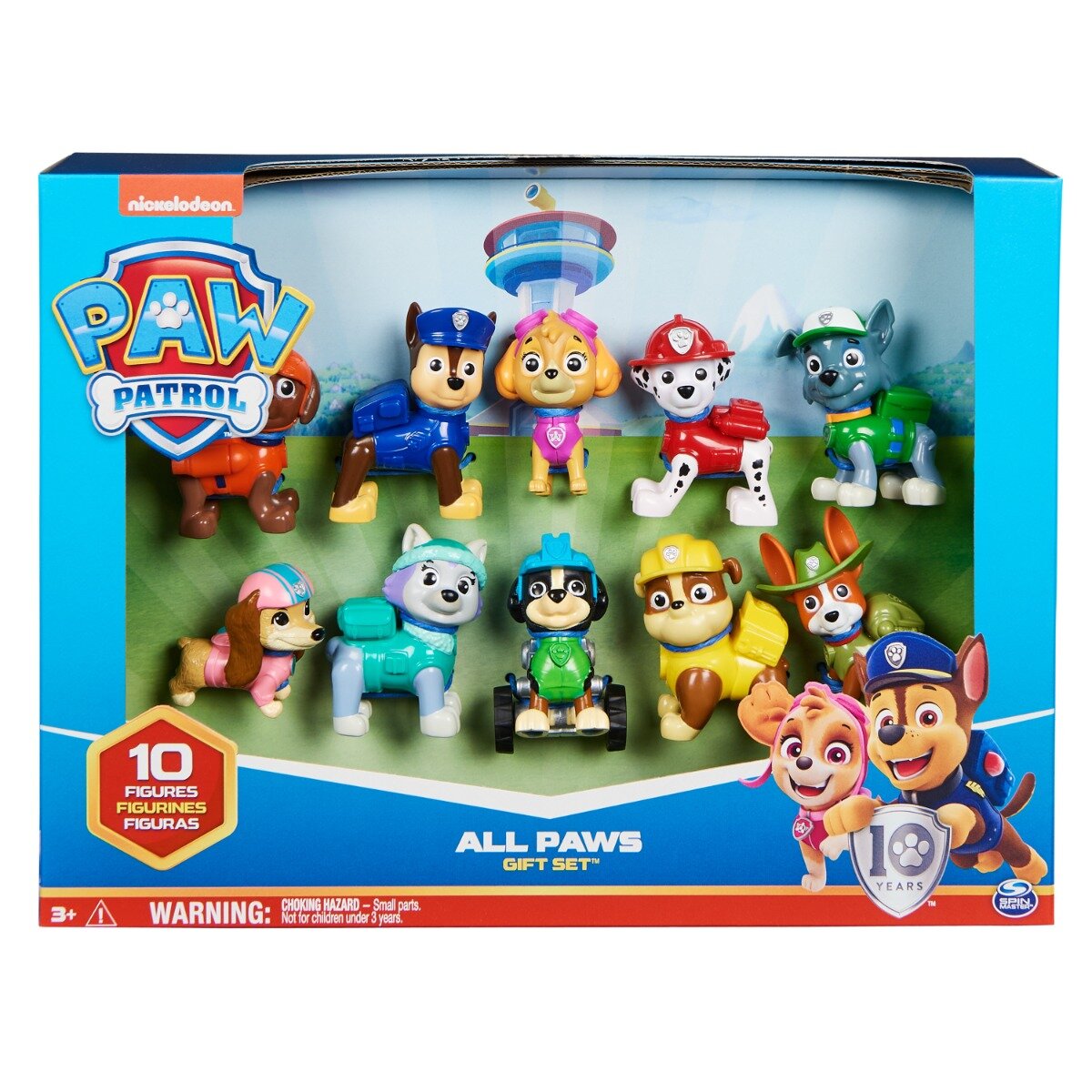 Paw Patrol Set 10 mini figurine Aniversare 20139040