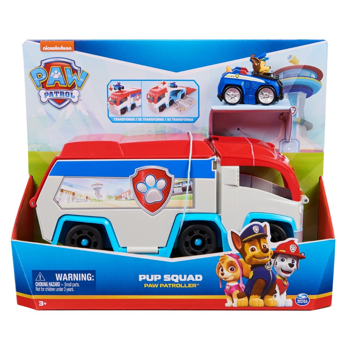 Paw Patrol Set camion si vehicul cu figurina Chase Pup Squad