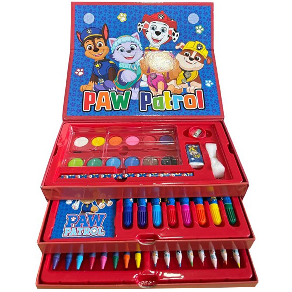 Paw Patrol Set de colorat in cutie cu sertare 31 piese