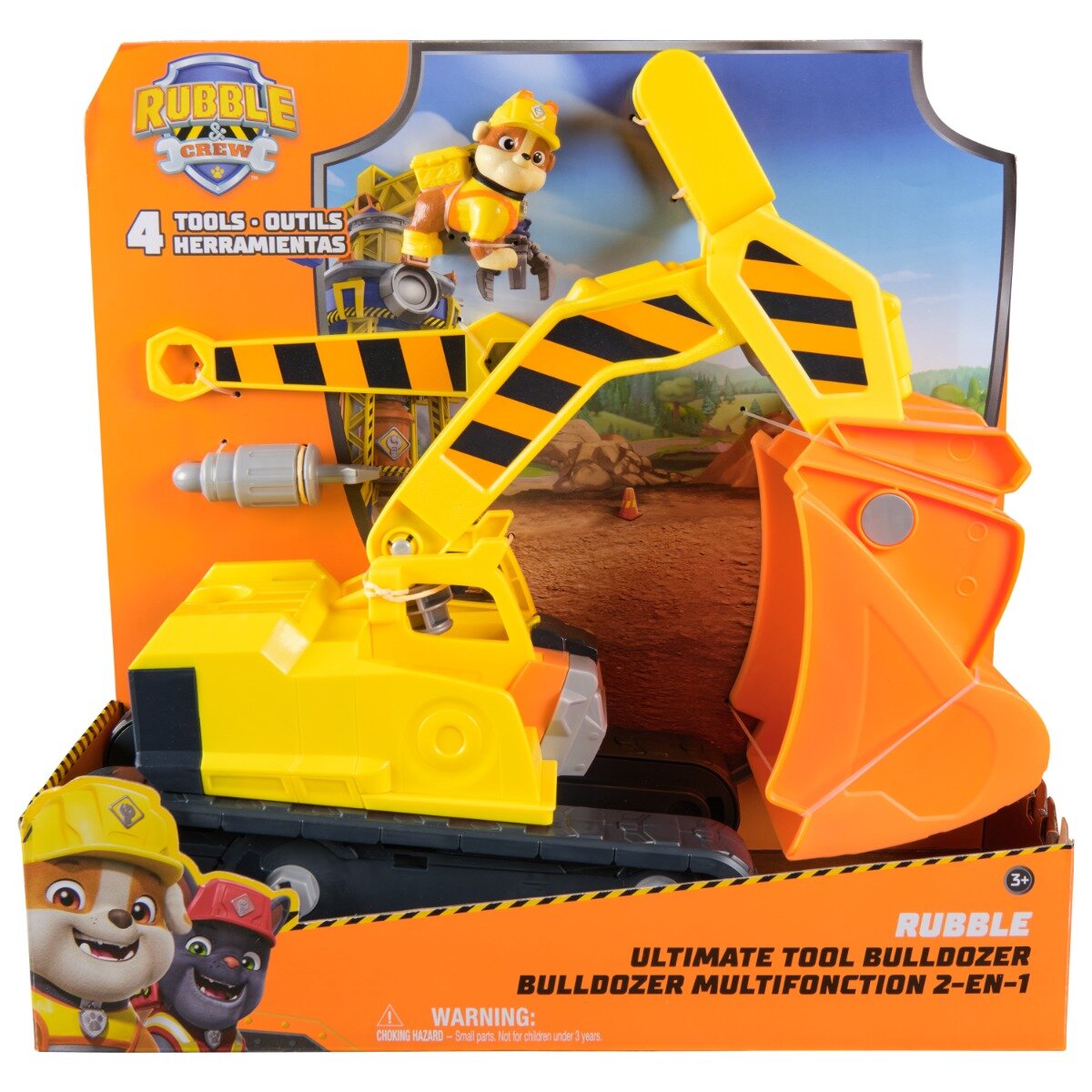 Paw Patrol Set de joaca buldozer cu figurina Ultimate Tool Bulldozer Rubble 6073297
