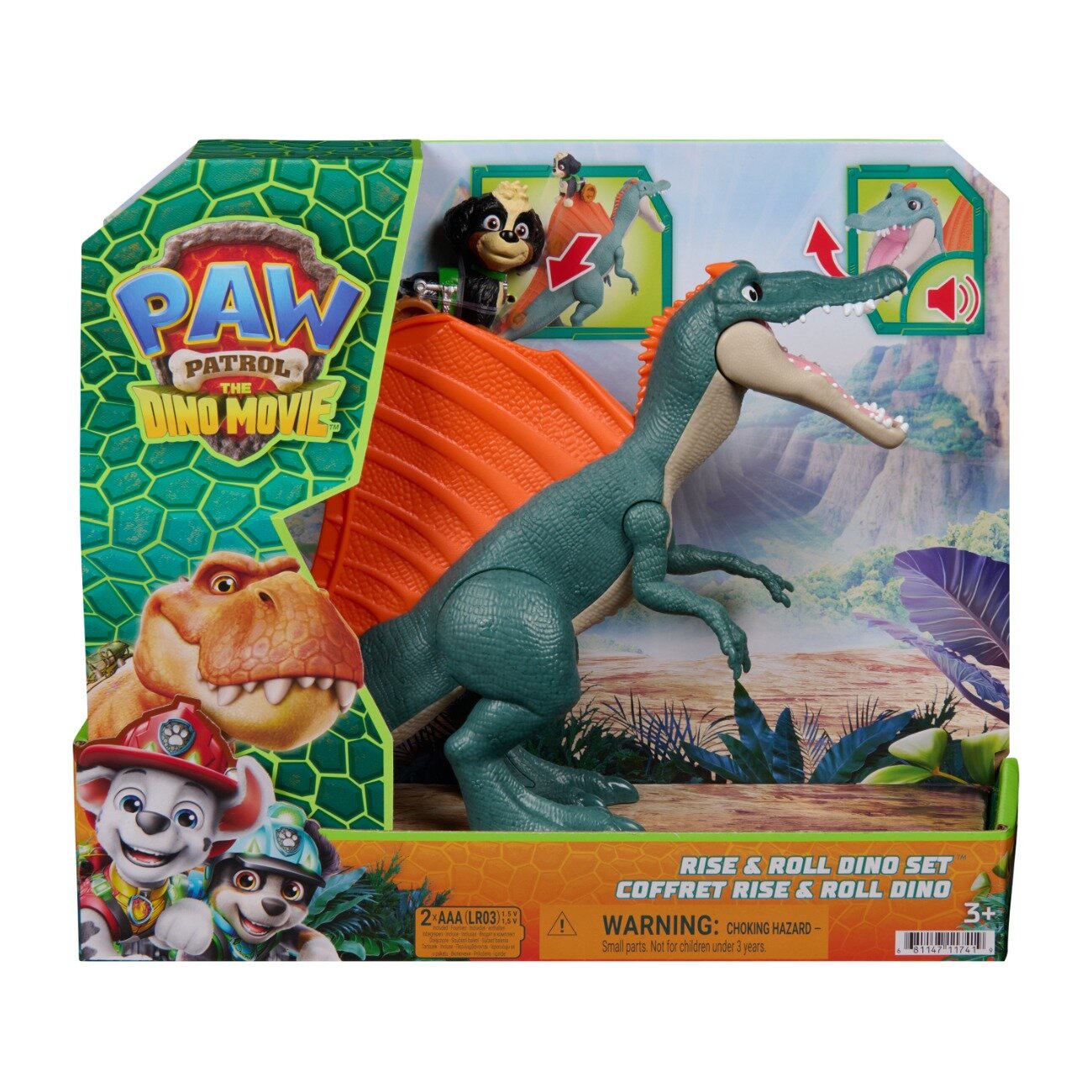 Paw Patrol Set de joaca dinozaur si figurina Rise and Roll Dino 6076188