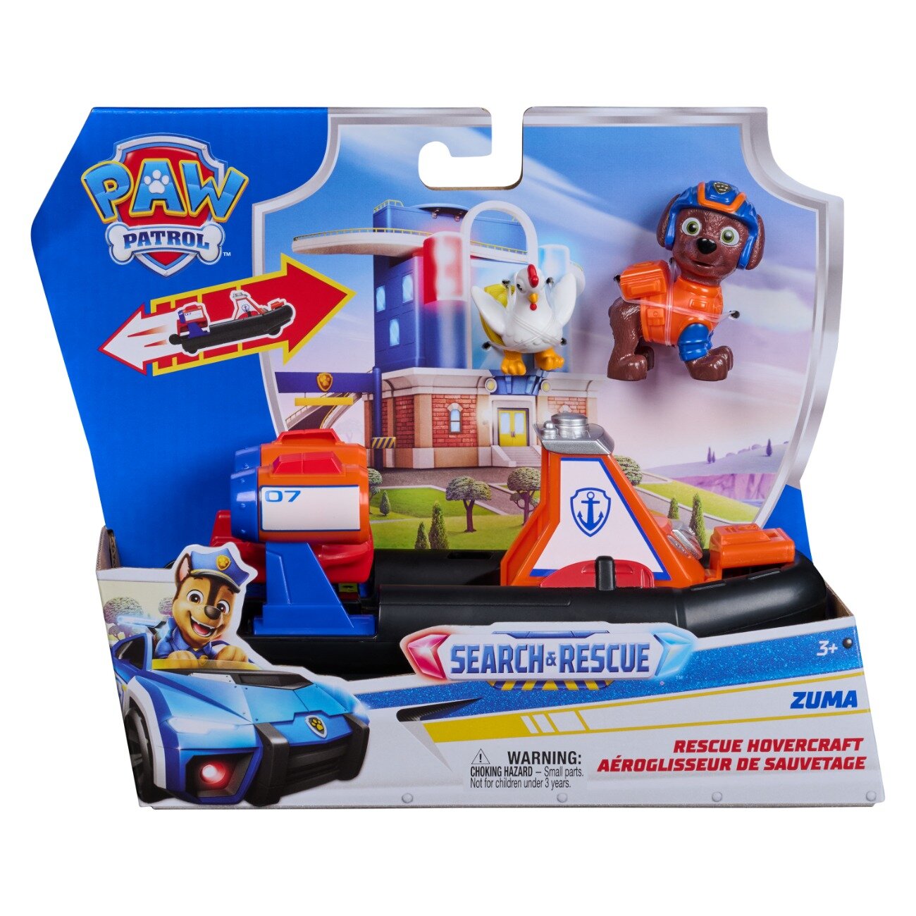 Paw Patrol Set de joaca vehicul si figurine Search and Rescue Hovercraft Zuma 20155161