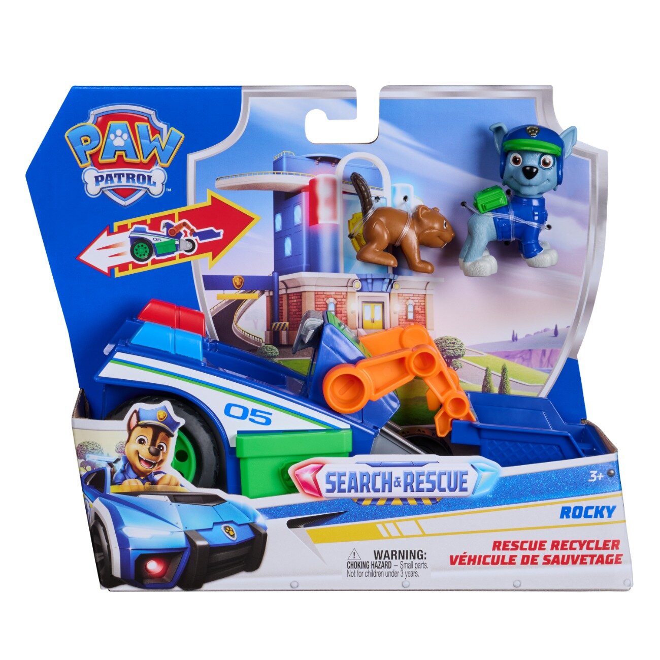 Paw Patrol Set de joaca vehicul si figurine Search and Rescue Recycler Rocky 20156333
