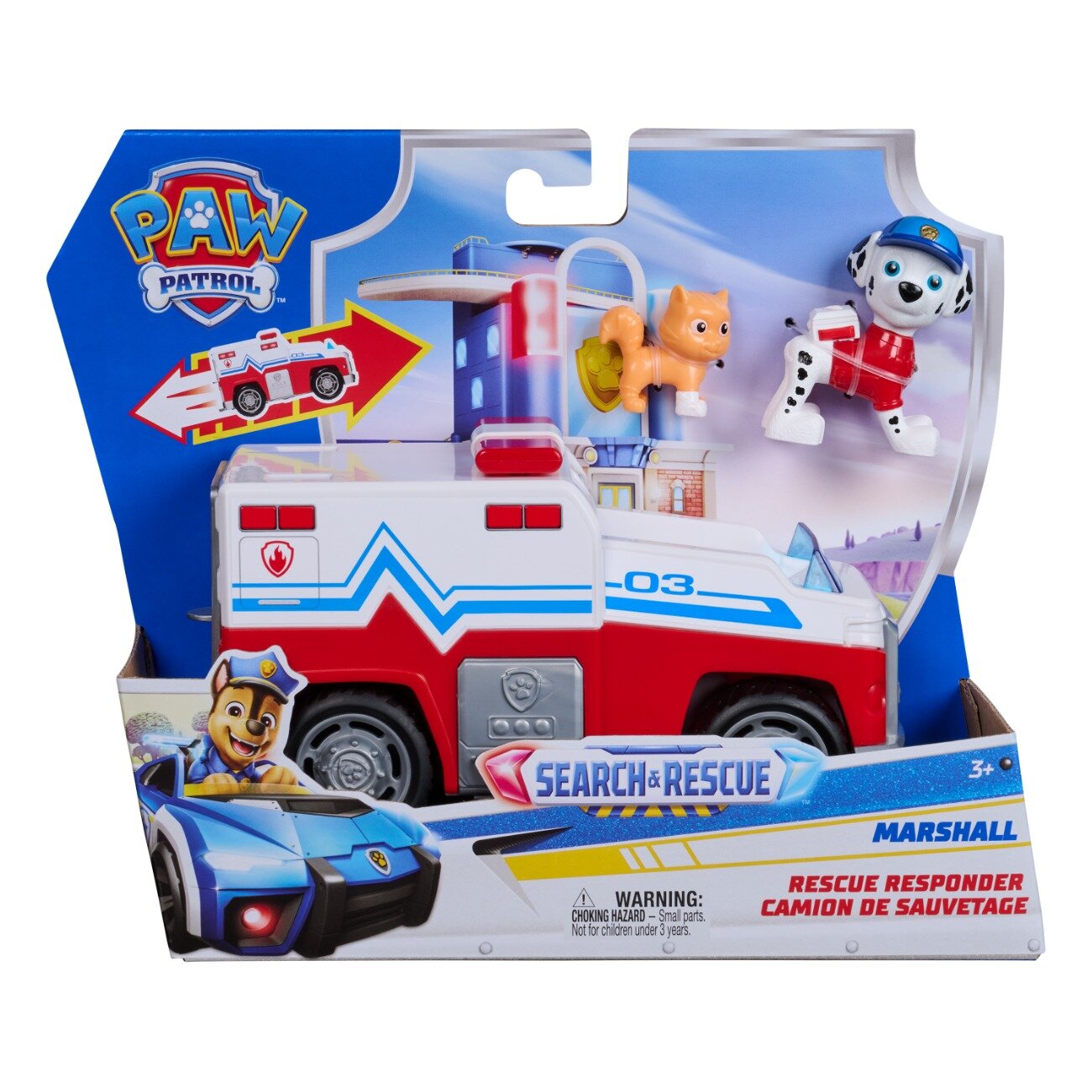 Paw Patrol Set de joaca vehicul si figurine Search and Rescue Responder Marshall 20155159