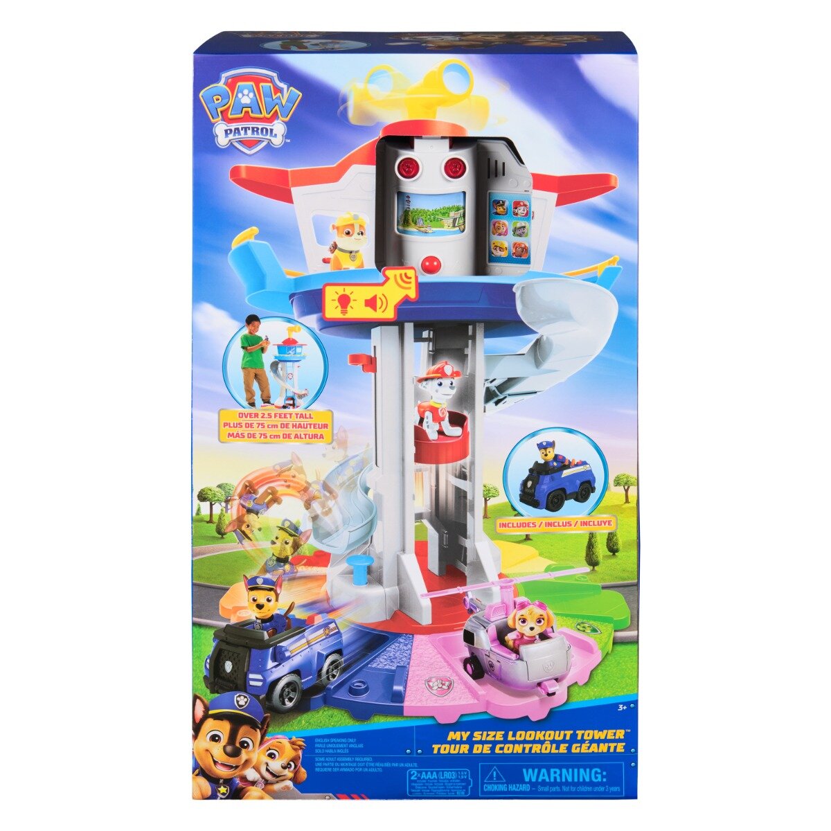 Paw Patrol Set de joaca vehicul si turnul de control My Size Lookout Tower 6073778