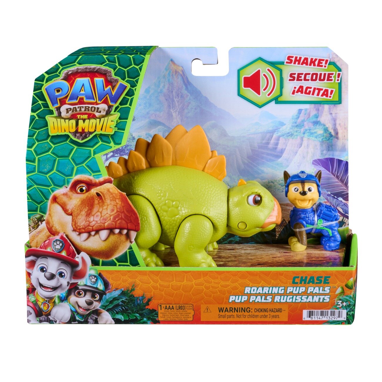 Paw Patrol Set dinozaur cu figurina Roaring Pup Pals Chase 20157647