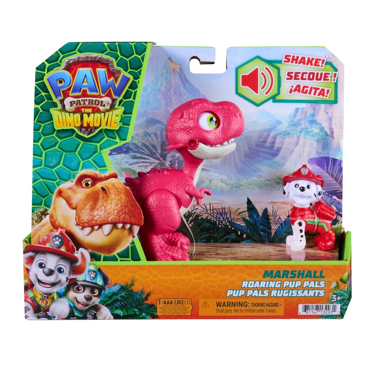 Paw Patrol Set dinozaur cu figurina Roaring Pup Pals Marshall 20158882
