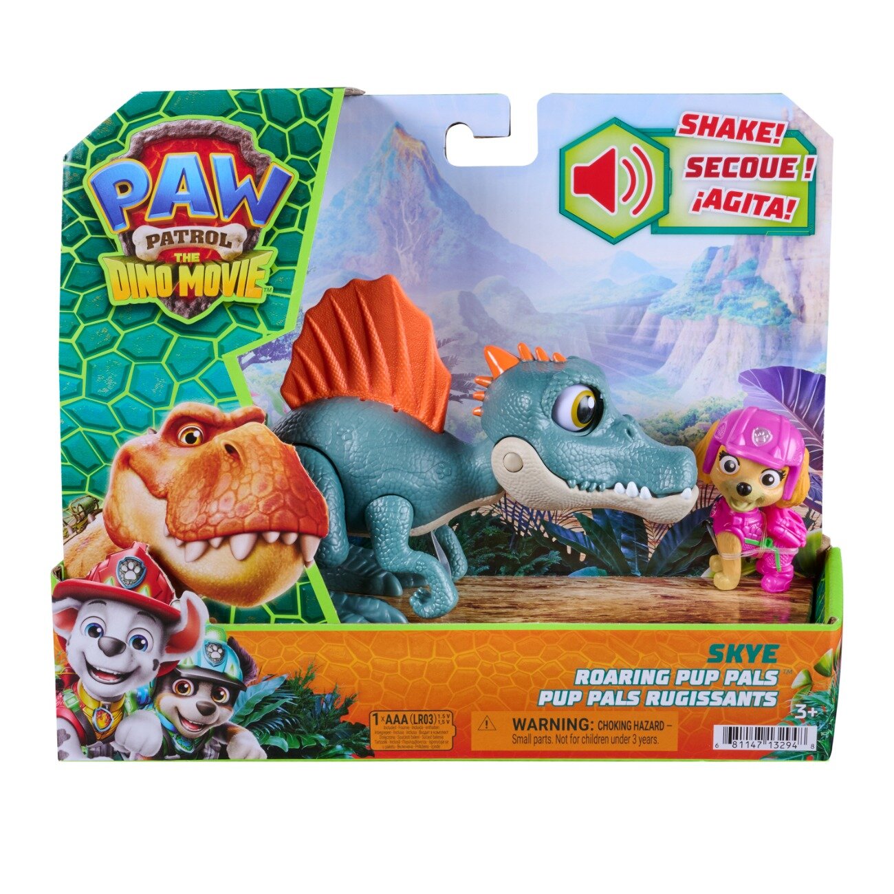 Paw Patrol Set dinozaur cu figurina Roaring Pup Pals Skye 20158883