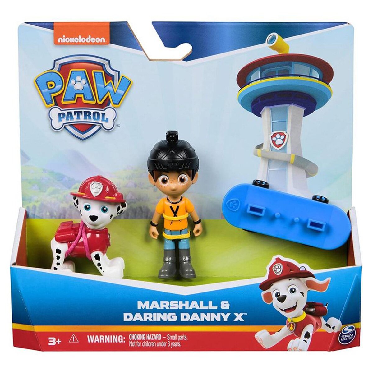 Paw Patrol Set figurina si 2 animalute Marshall si Daring Danny X 20148171