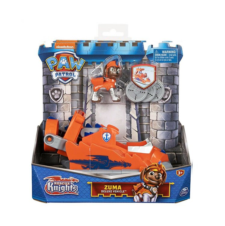 Paw Patrol Set masinuta cu figurina Rescue Knights Zuma 20133701