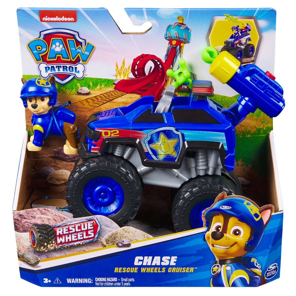 Paw Patrol Vehicul cu figurina Chase Rescue Wheels Cruiser 6069302