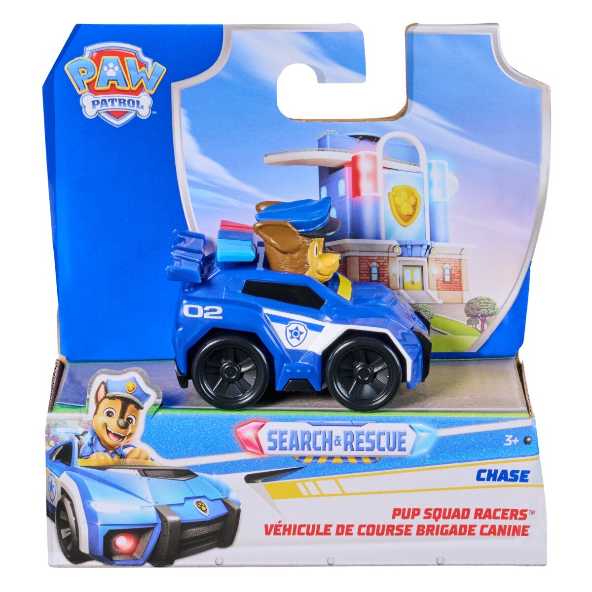 Paw Patrol Vehicul cu figurina Pup Squad Racers Chase 20155051