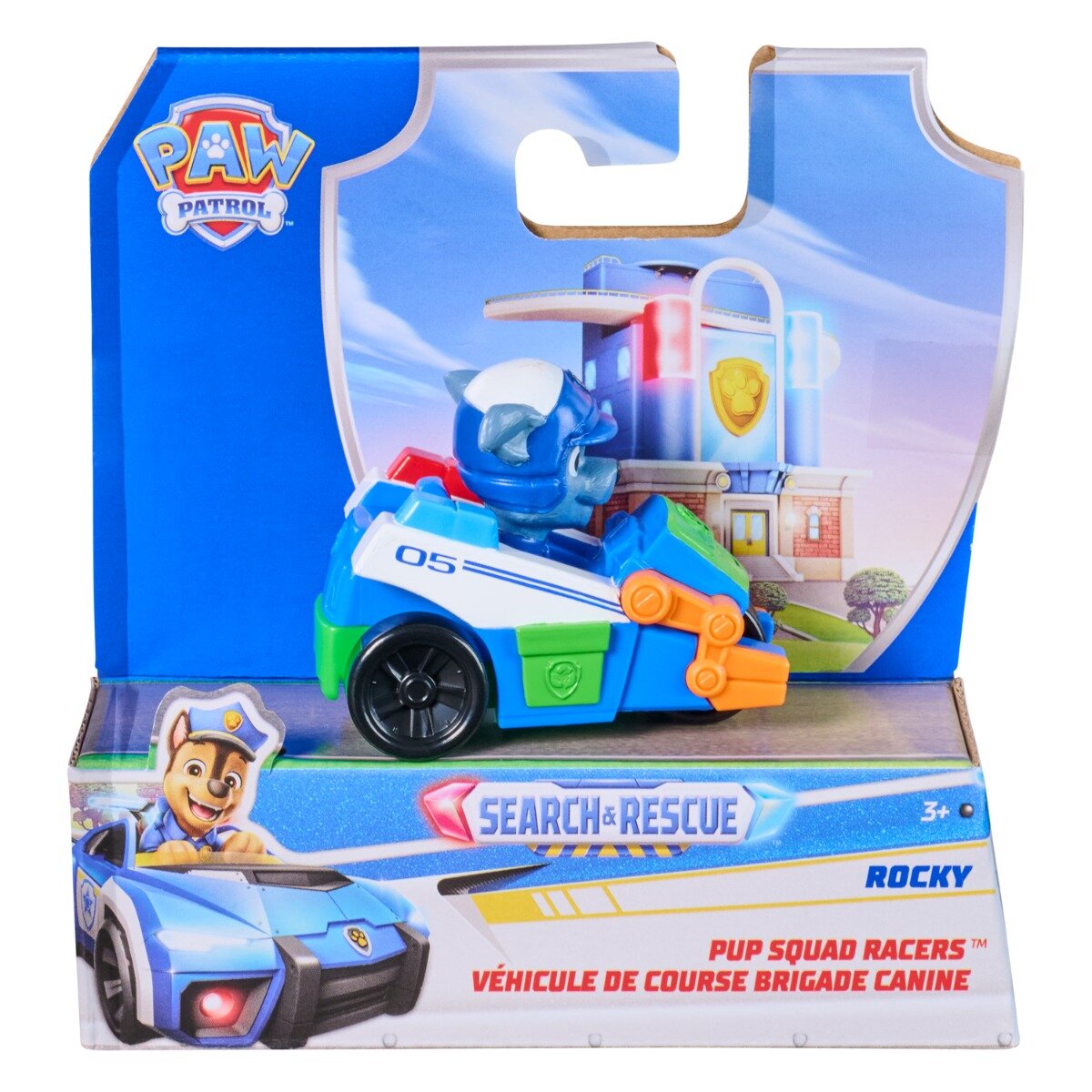 Paw Patrol Vehicul cu figurina Pup Squad Racers Rocky 20156338
