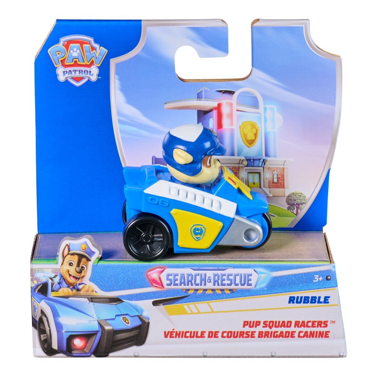 Paw Patrol Vehicul cu figurina Pup Squad Racers Rubble 20156337