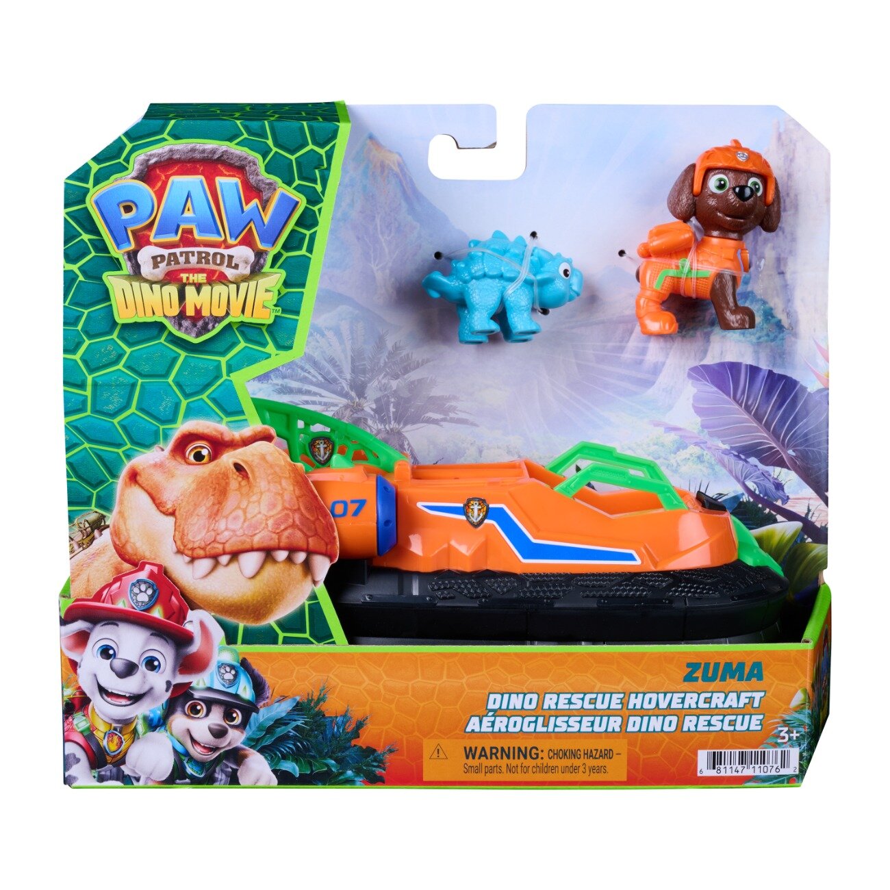 Paw Patrol Vehicul de salvare cu figurina Dino Rescue Hovercraft Zuma 6075773