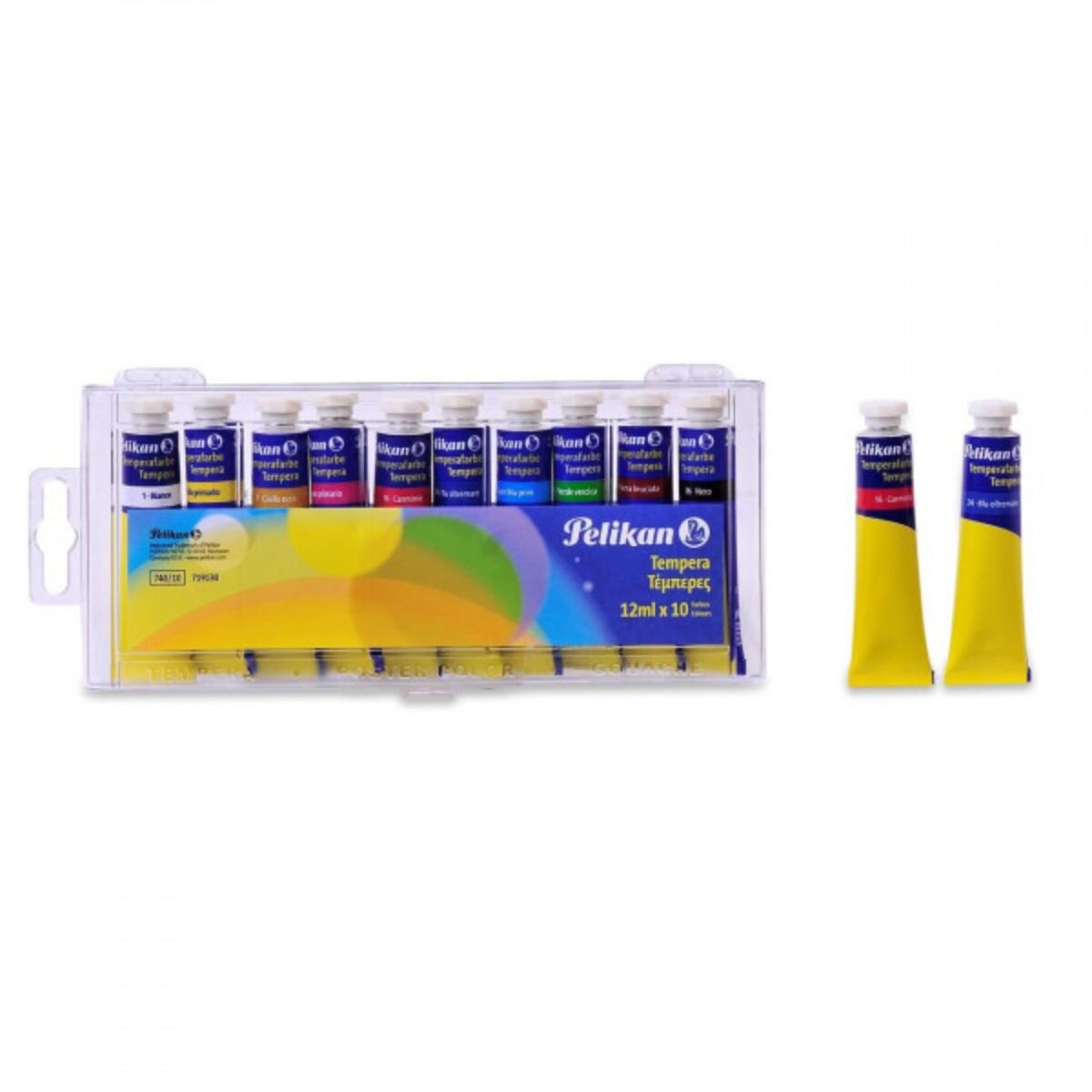 Pelikan Set acuarele tempera 10 culori 12 ml