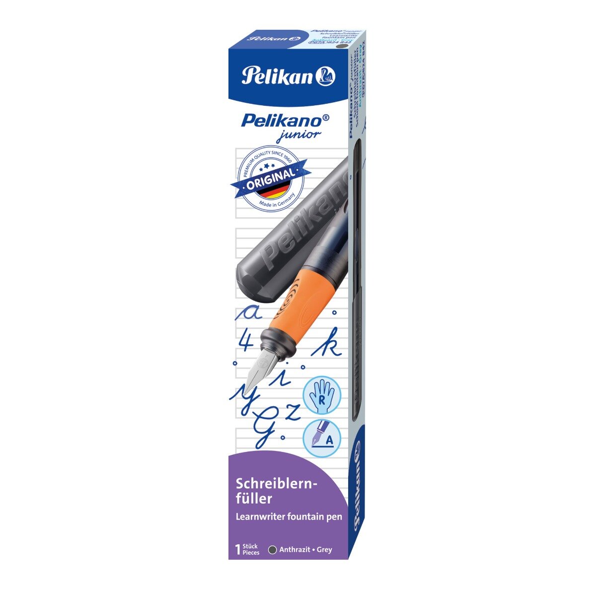 Pelikan Stilou pentru dreptaci o Junior Penita A Grip Ergonomic Antracit