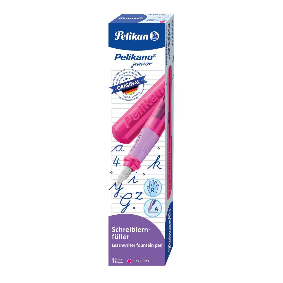 Pelikan Stilou pentru dreptaci o Junior Penita A Grip Ergonomic Roz